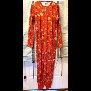 Joyfolie Large red floral pajamas